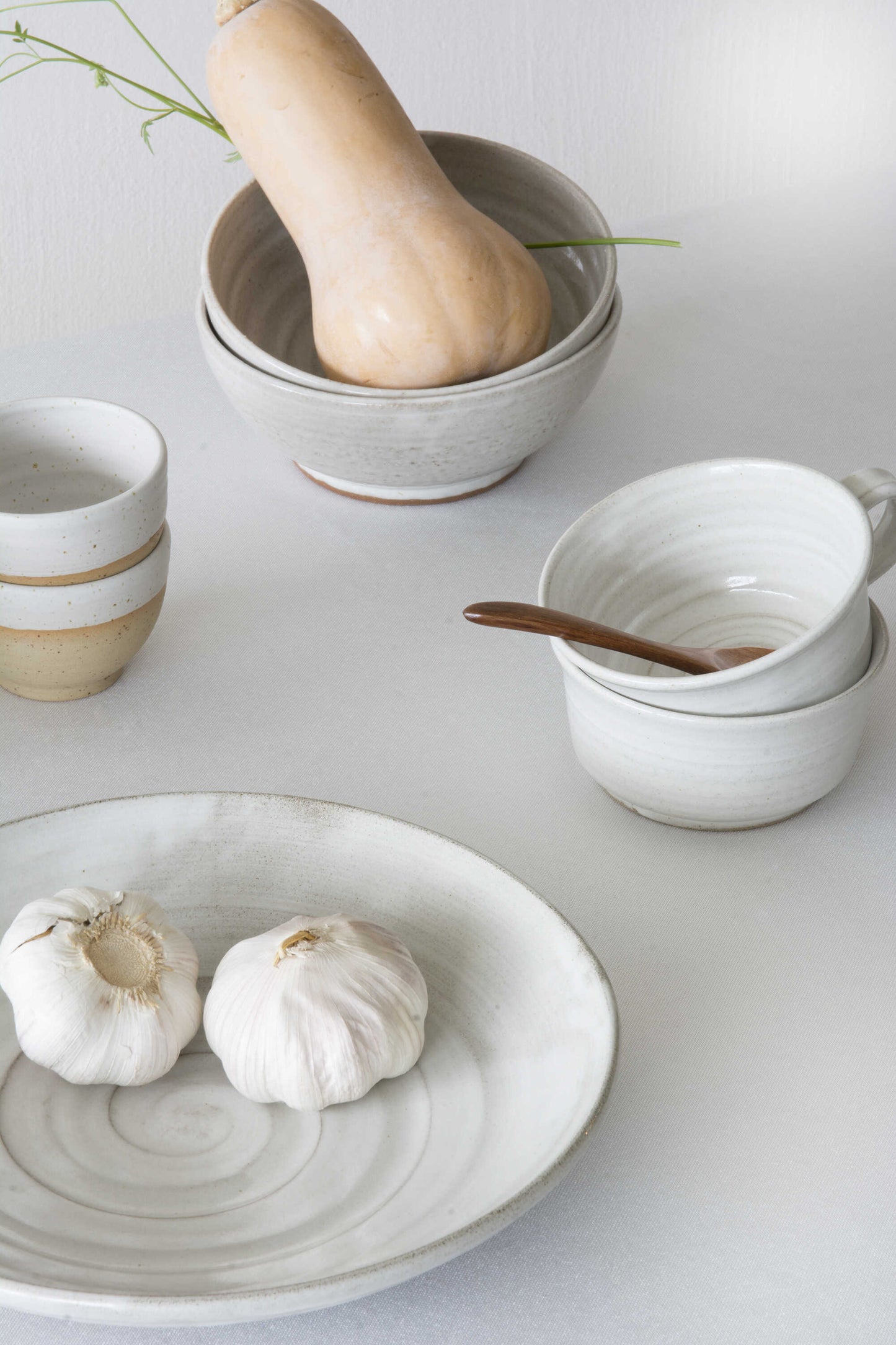 Handmade Wide Ceramic Serving Bowl - ADAMA