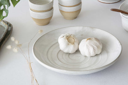 Handmade Wide Ceramic Serving Bowl - ADAMA