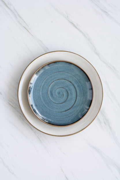 Swirl Dinnerware in Blue and White