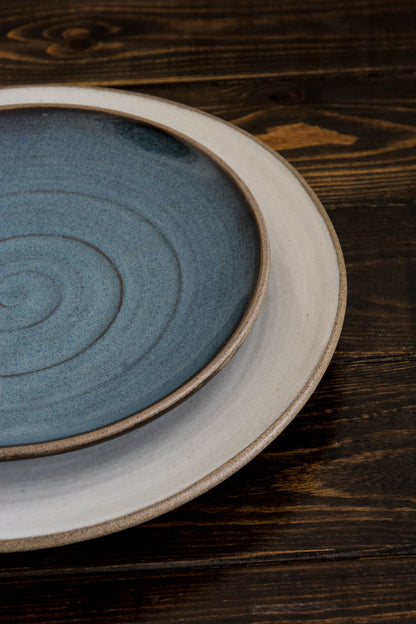 Swirl Dinnerware in Blue and White