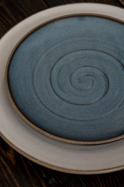 Swirl Dinnerware in Blue and White