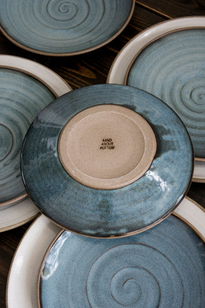 White Pottery Dessert Plate