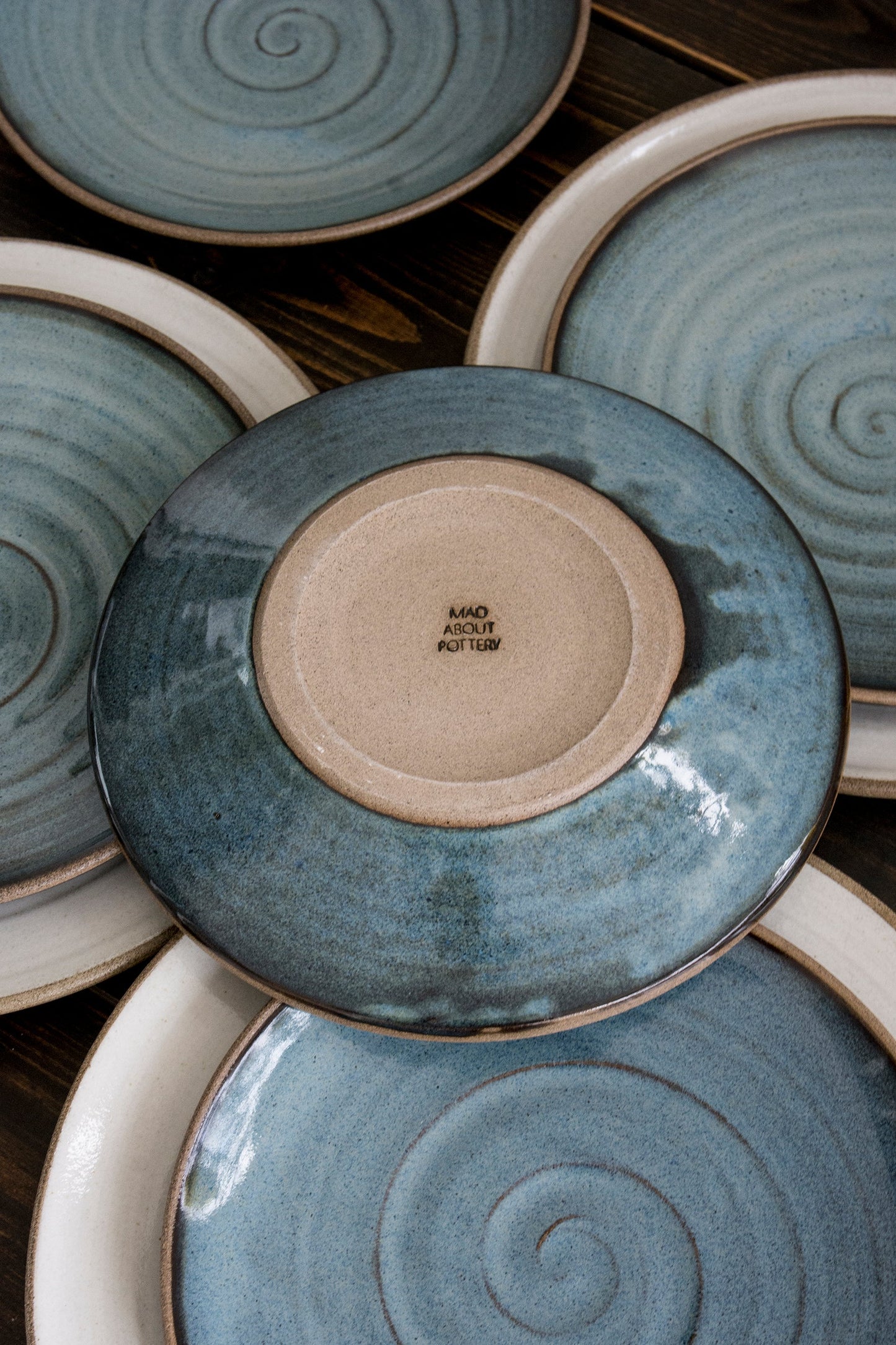Swirl Dinnerware in Blue and White