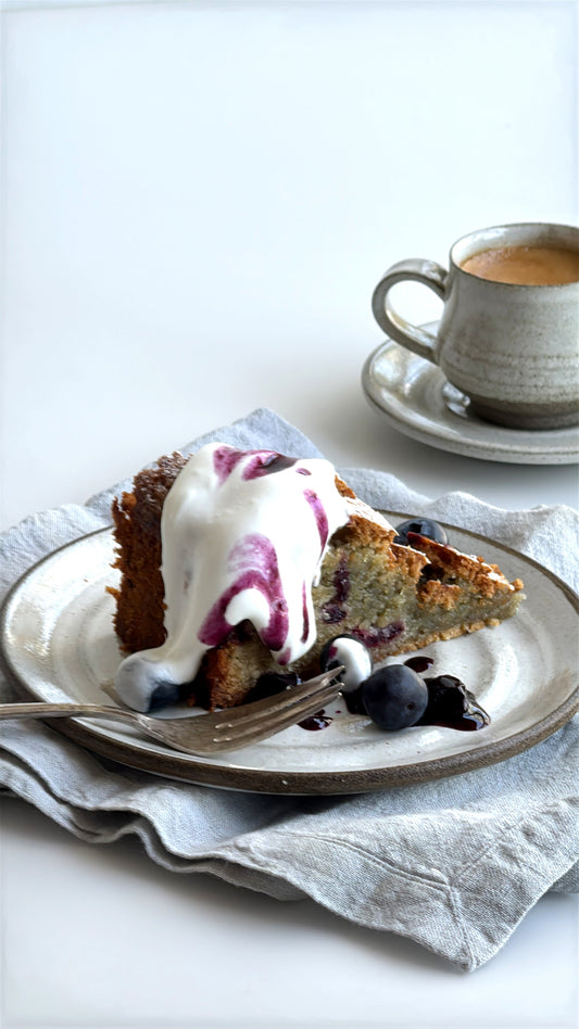 White Pottery Dessert Plate