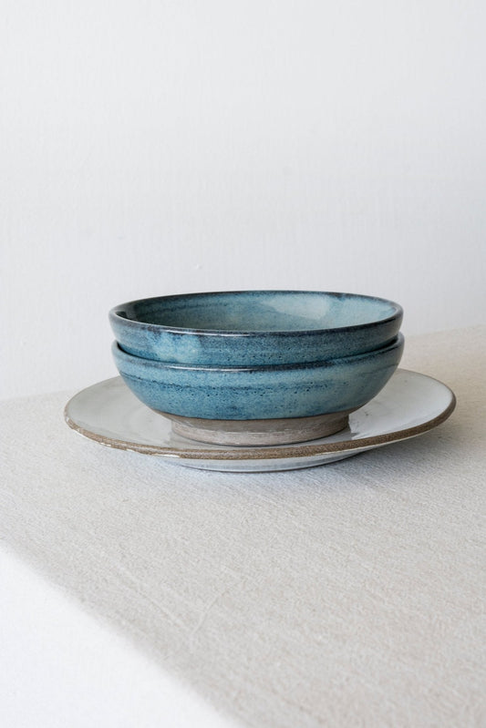 Handcrafted Ceramic Blue Bowl