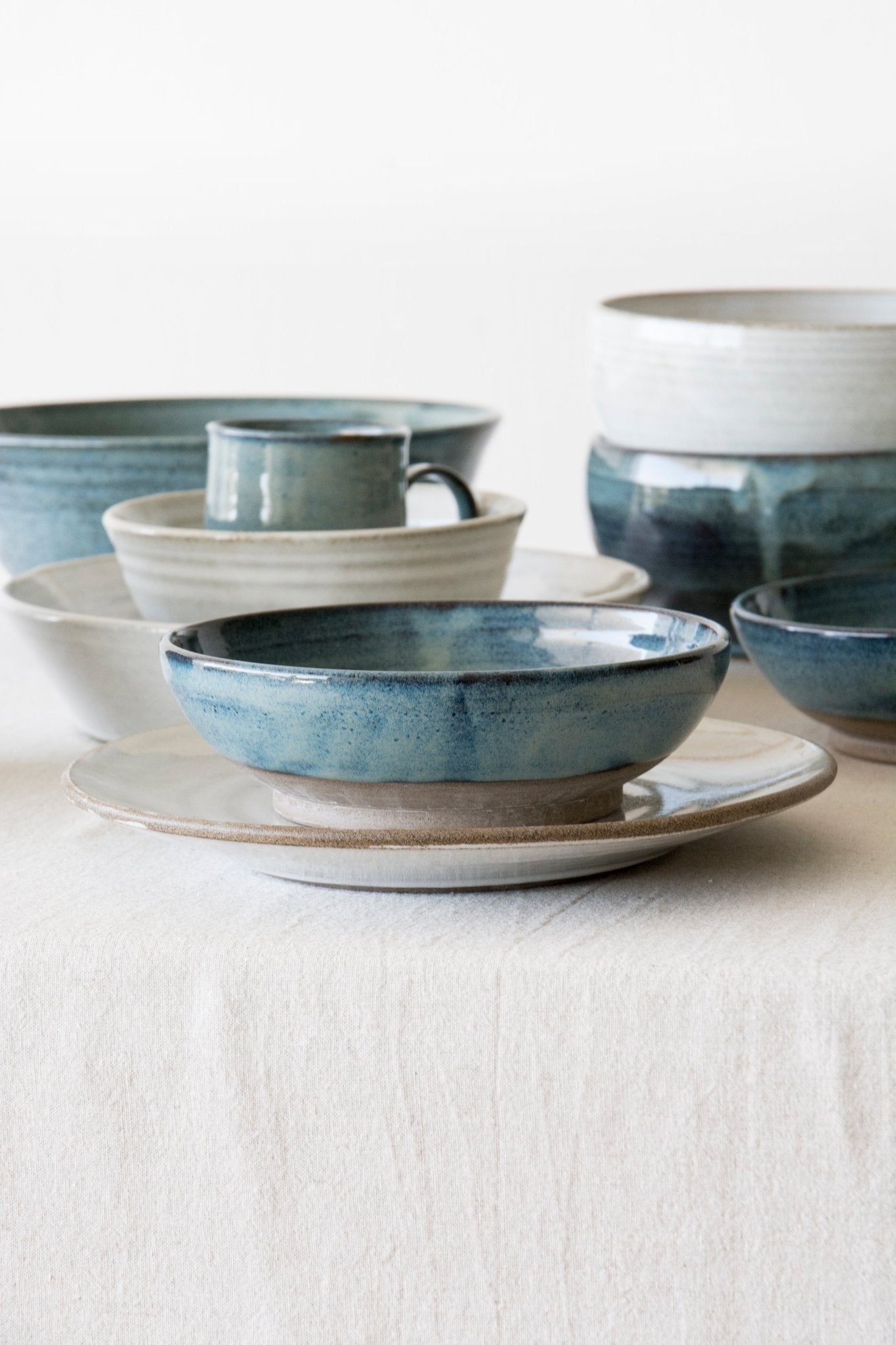Handcrafted Ceramic Blue Bowl