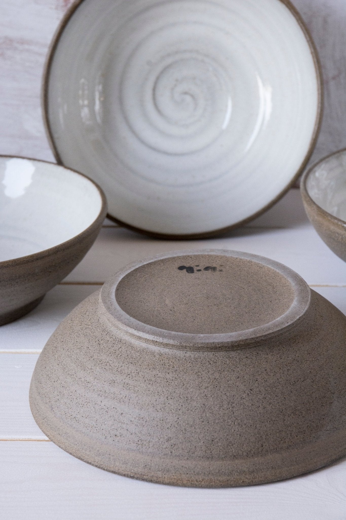Wabi Sabi Raw Clay Bowls - Set of 2