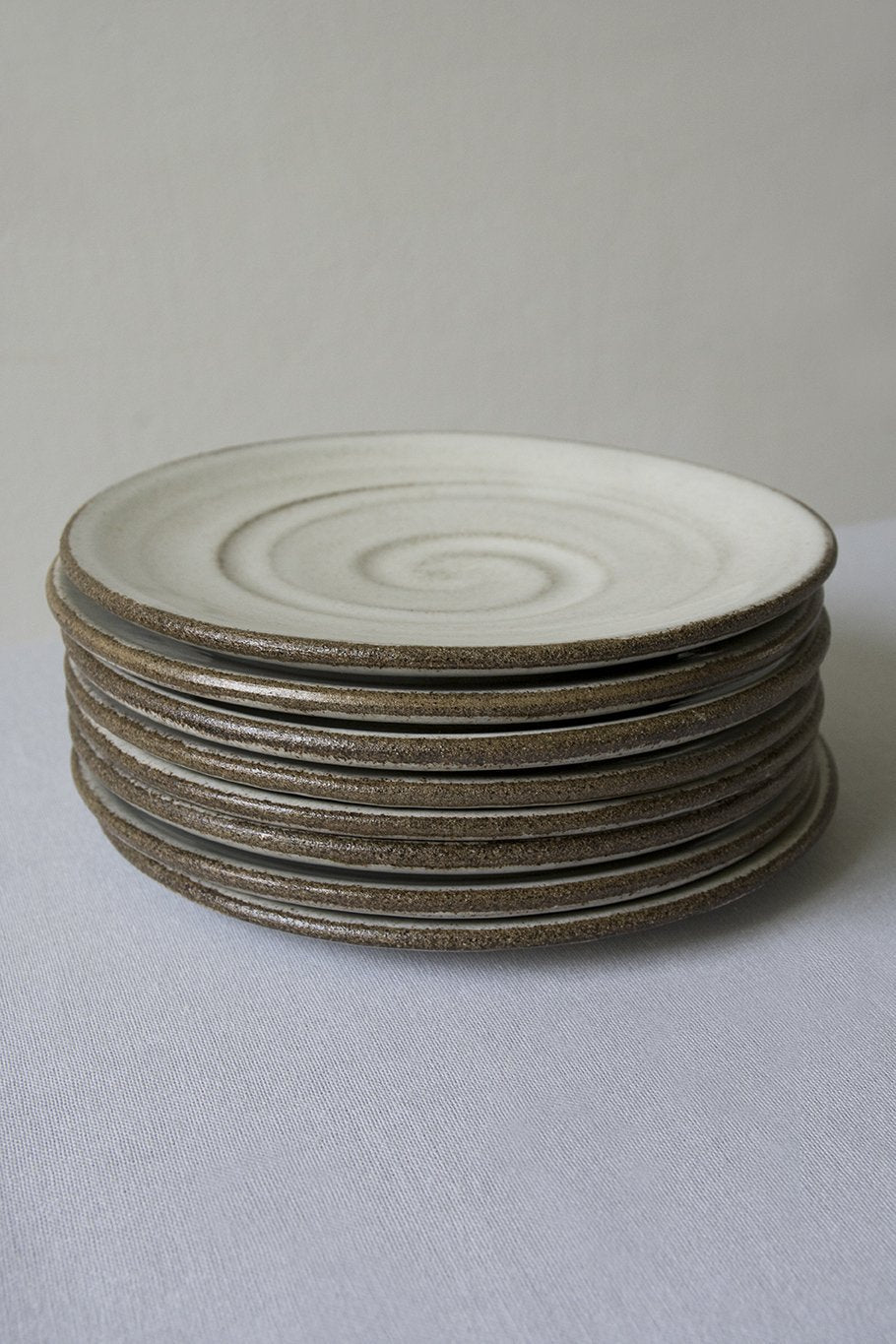 White Pottery Dessert Plate