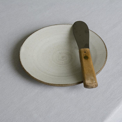 White Pottery Dessert Plate