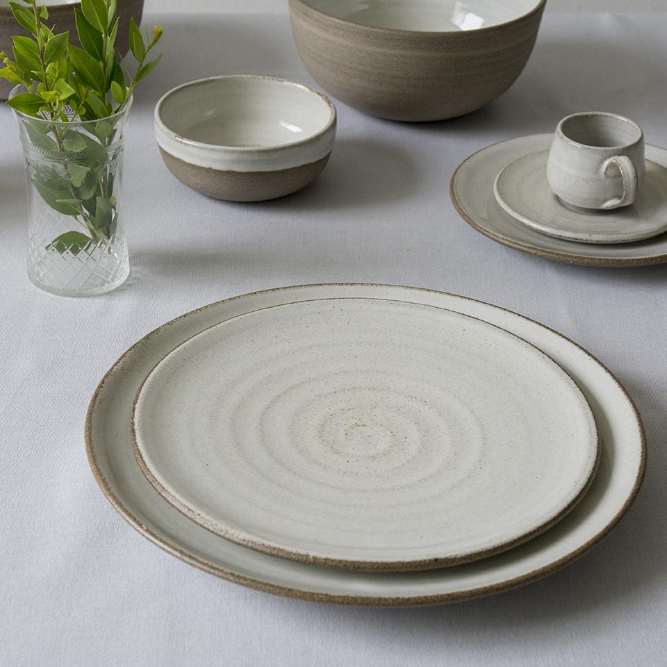 White Pottery Side Plate