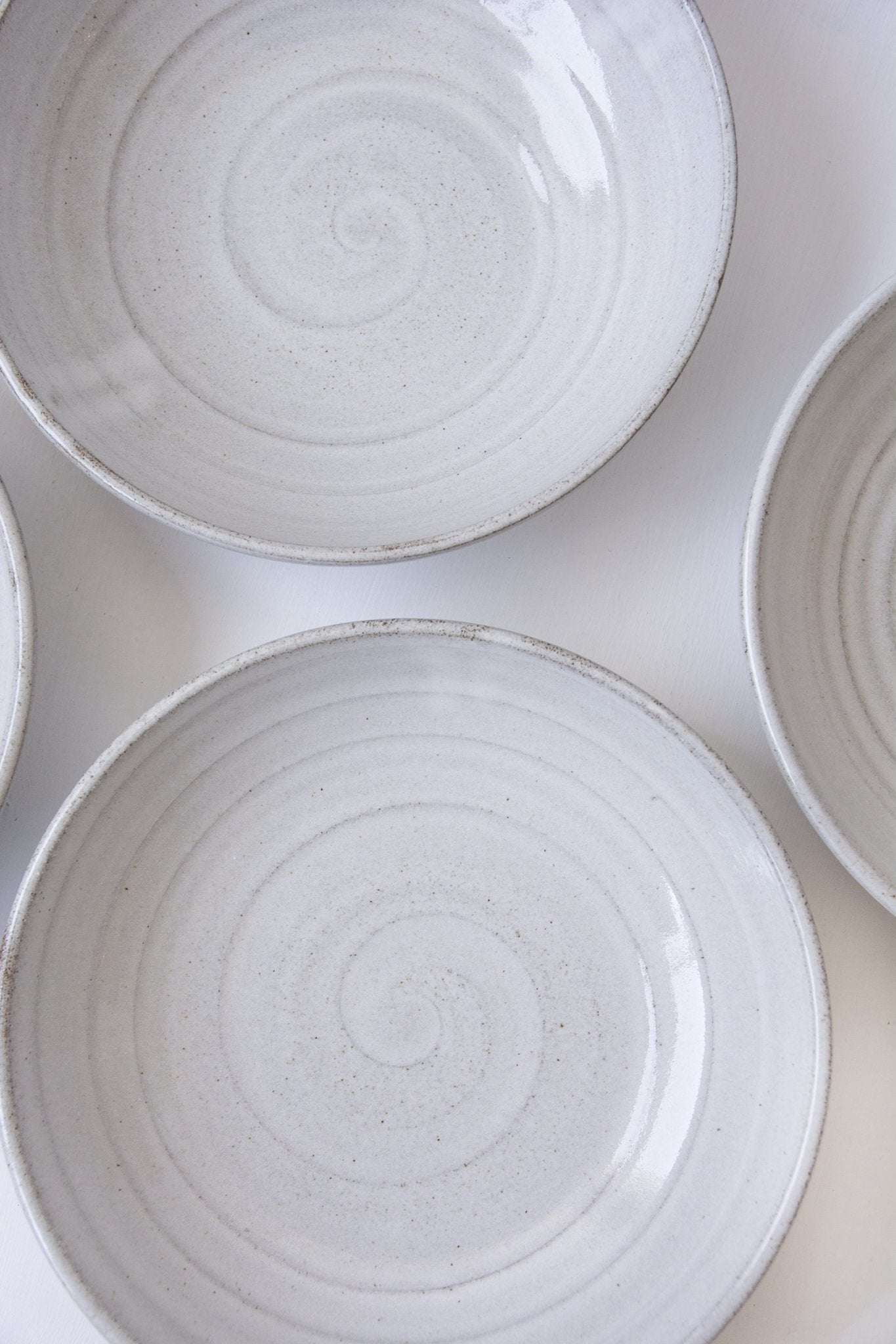 White Rustic Pasta Bowl